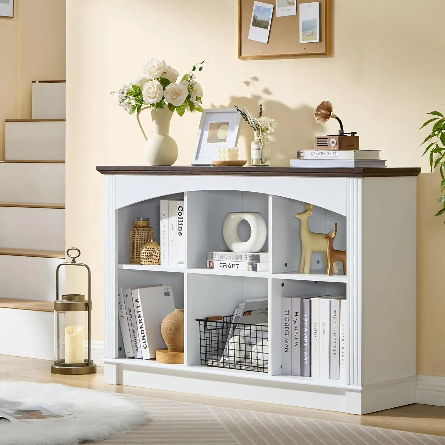 

Деревянный органайзер-стеллаж из 6 кубов для спальни, гостиной, офиса, для хранения игрушек, на заказ