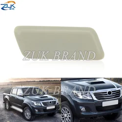 ZUK Front Bumper Headlight Headlamp Washer Nozzle Cover For TOYOTA HILUX VIGO 2011 2012 2013 2014 2015 Unpainted