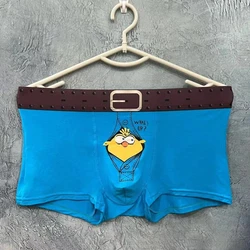 Fashion Mens Underwear Novelty Cartoon Modal Men Underpants Funny Bird Men's Boxer Briefs Breathable Soft Print Boxers Man