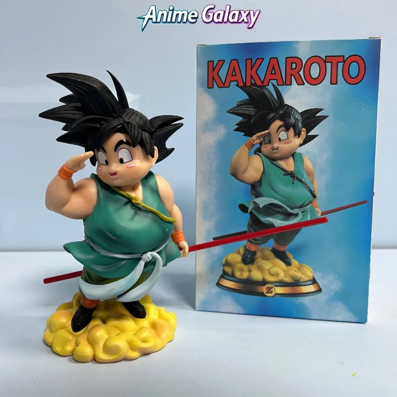 

Super Saiyan Fat Son Goku Action Figure Chubby Goodbye Gk Statue Dbz Anime Model Pvc Collectible Toy Gazing Funny Warrior Gift