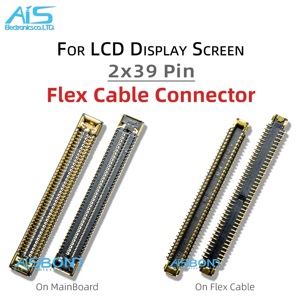 10Pcs FPC On LCD Display Battery Flex Cable Connector Clip Plug For Samsung A53 A32 A73 S23FE A12 A22 4G A42 A52 A72 A13 A23 A33