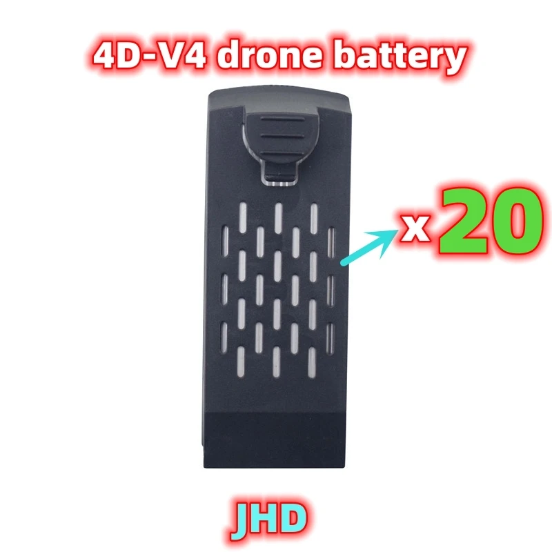 JHD 배터리, 정품 4D-V4 드론 배터리, RC 쿼드콥터 V4 교체 배터리, 도매, 4DRC V4 배터리, 3.7V, 1200MAh