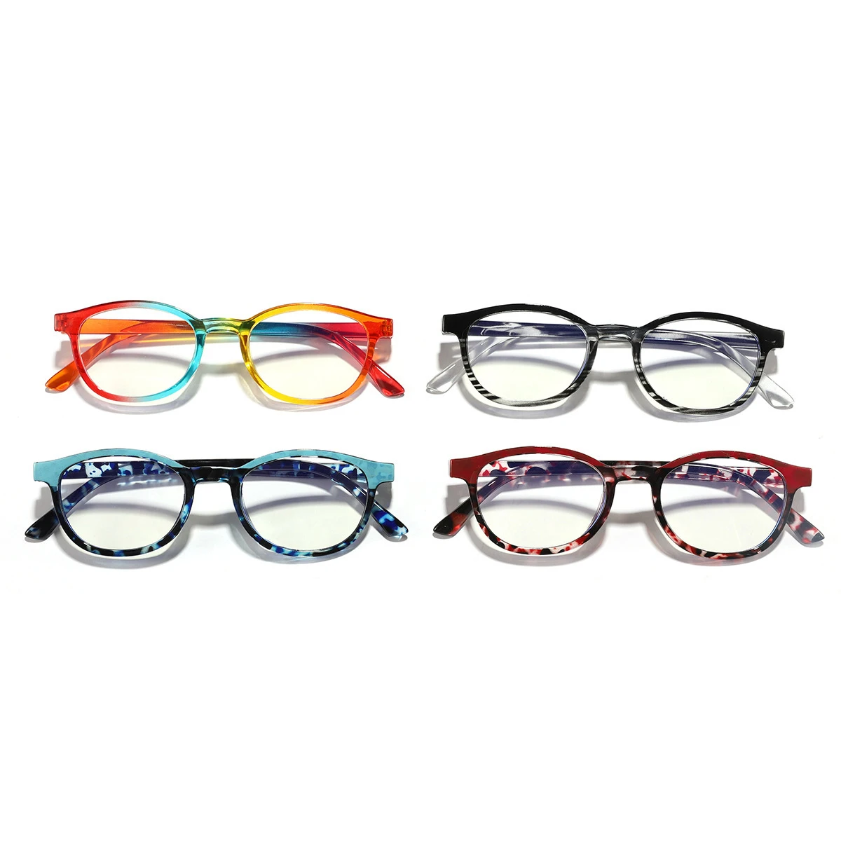 Nouveau noir rond ordinateur lunettes cadre femmes hommes Anti lumière bleue Rectangle lunettes blocage optique lunettes