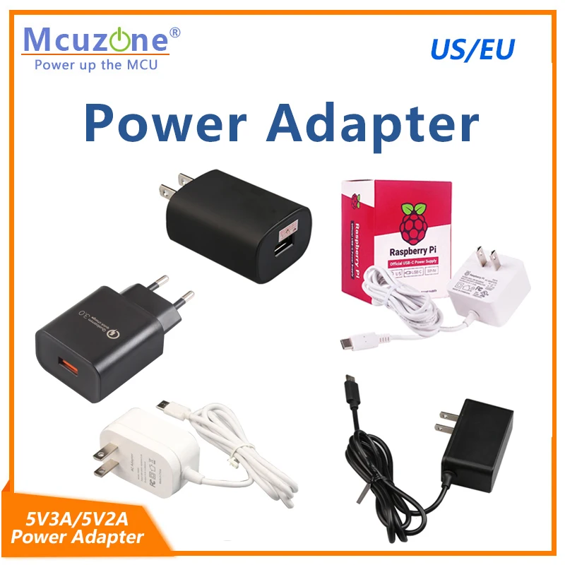 5V3A USB Power adaptor(18W), power supply for raspberryPi 4B/CM4/ NVIDIA Jetson R5S R4S EU US