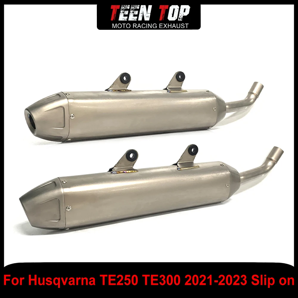 

For HUSQVARNA TE250 TE300 Slip on Exhaust Middle Link Pipe Offroad Bike For KTM 250/300 EXC / EX 300 US 2021-2023 Titanium Alloy