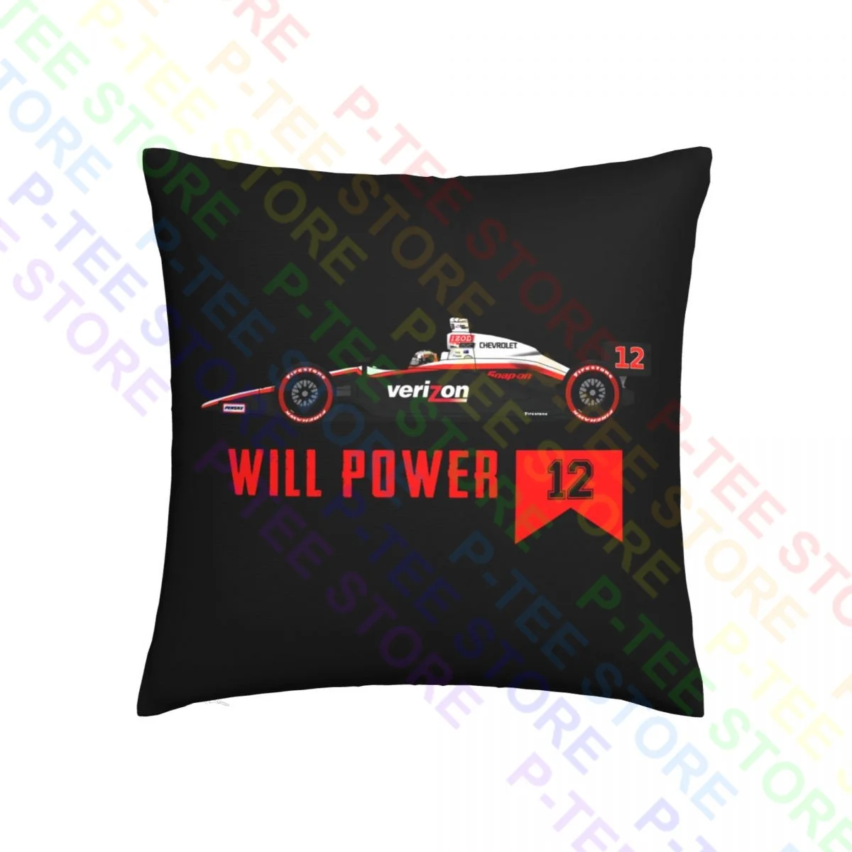 Soft 12 Will Power 2019 Indycar White Racing Throw Pillow Cover Pillowcase Printed Soft Skin High Quality