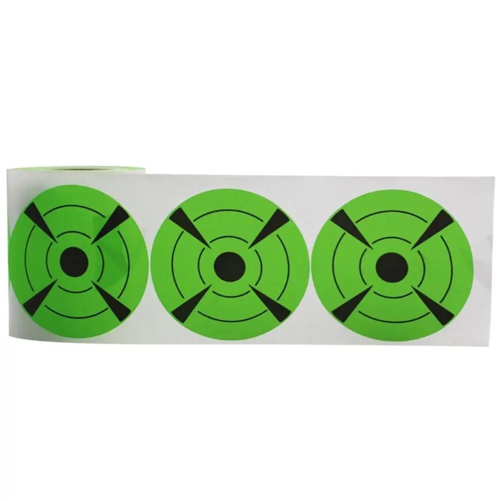 Shooting Target Sticker Fluorescent Practicing Splatter Easy Put Up Bullseye Accessories