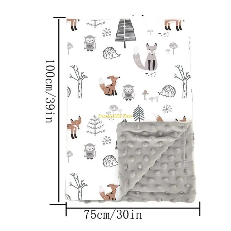 WXTD 100x75cm بطانية متعددة الوظائف للبنين الفتيات بطانية مزدوجة بطانيات الأطفال حديثي الولادة