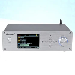 Desktop HIFI Digital Music Player Dual ES9039Q2M DAC QCC3084 Bluetooth 5.4 Decoding Music Turntable Support DSD256 DTS Decoding