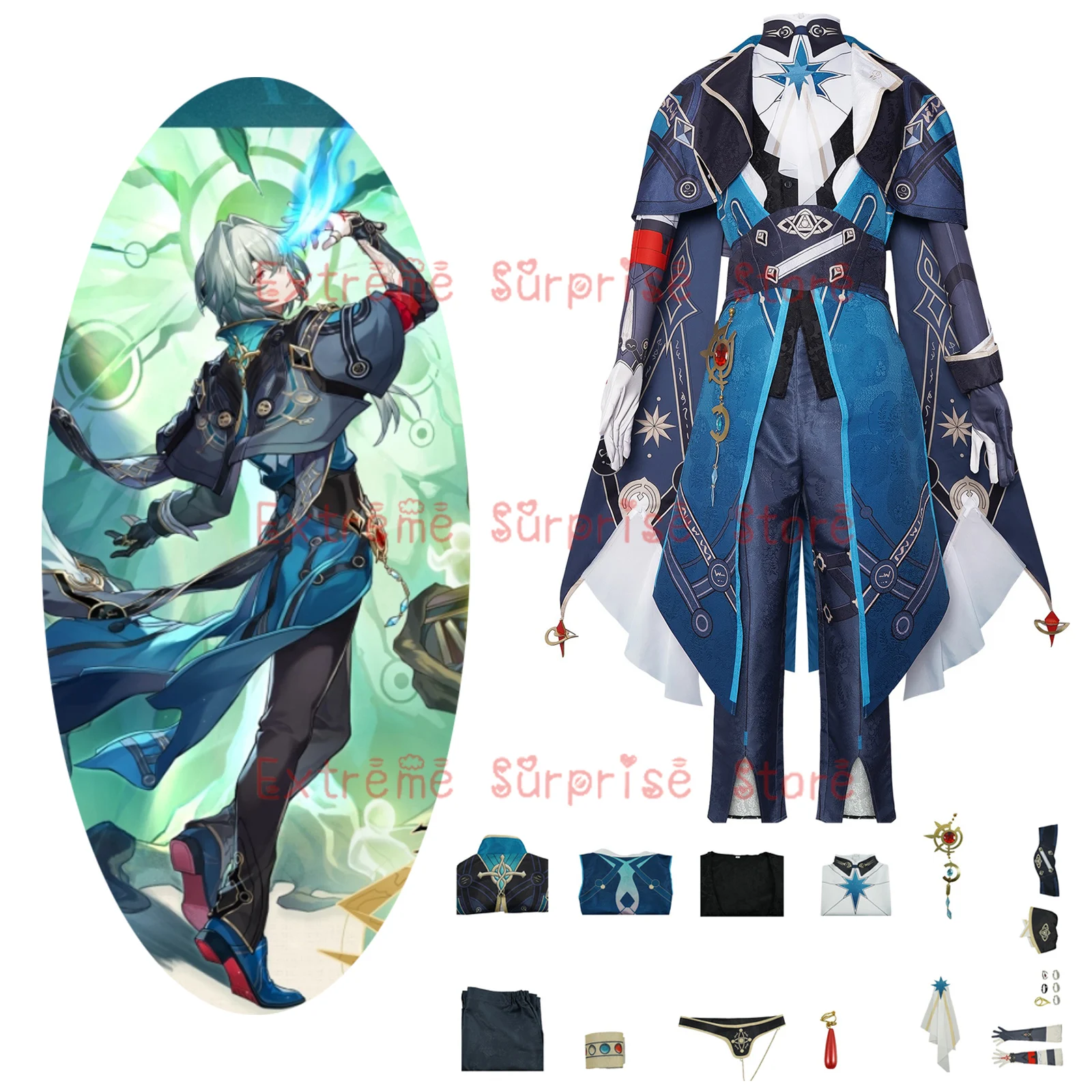 

CosplayAnaxagoras Cosplay Game Honkai Star Rail Costume Anaxa Uniform Wig Grove Of Epiphany Amphoreus Hallowen Outfit for Women