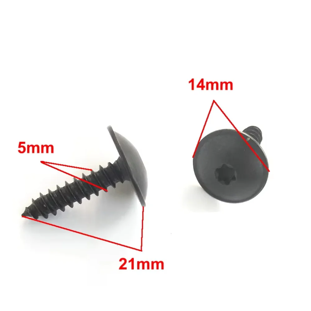 Car Splash Shield Door Clip Screw Nuts 5x16 For Tiguan Amarok Passat Eos CC Phaeton Beetle for Jetta Golf Polo N90974701