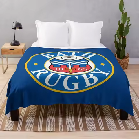 Bath rugby Throw Blanket anime funny gift wednesday Loose Dorm Room Essentials Blankets