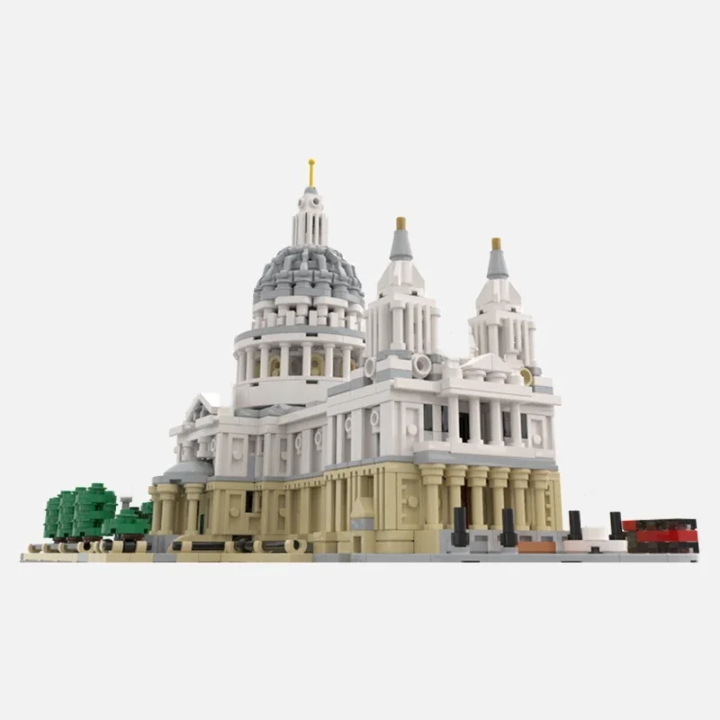 Street View Model Moc Building Bricks Saint Paul's Cathedral Technology Modular Blocks Gifts Christmas Toys DIY Sets Assembly