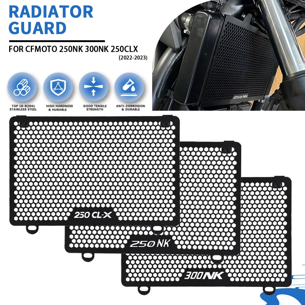 For CFMOTO 250NK 300NK 250CLX 2022 2023 2024 2025 CLX CL-X CLX250 Motorcycle Radiator Grille Cover Guard Protection Parts