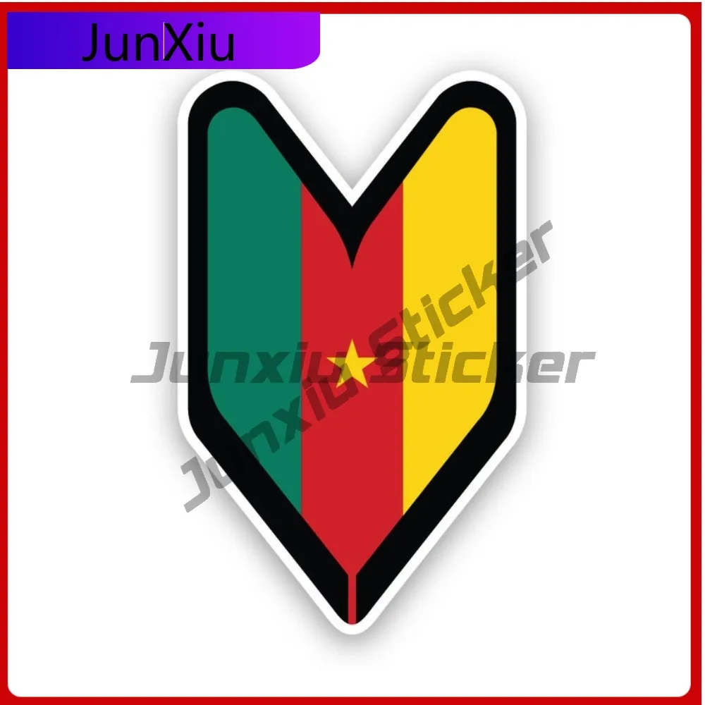 

Cameroon Driver Badge Sun Resistant Waterproof Racing For Motorcycle Car Body Laptop Self Adhesive Easy To Remove Decor Funny
