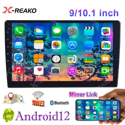 X-REAKO 9/10 Inch Car Radio Stereo Android System 2 Din Car Multimedia Player Universal GPS Navigation Bluetooth Wifi MirrorLink