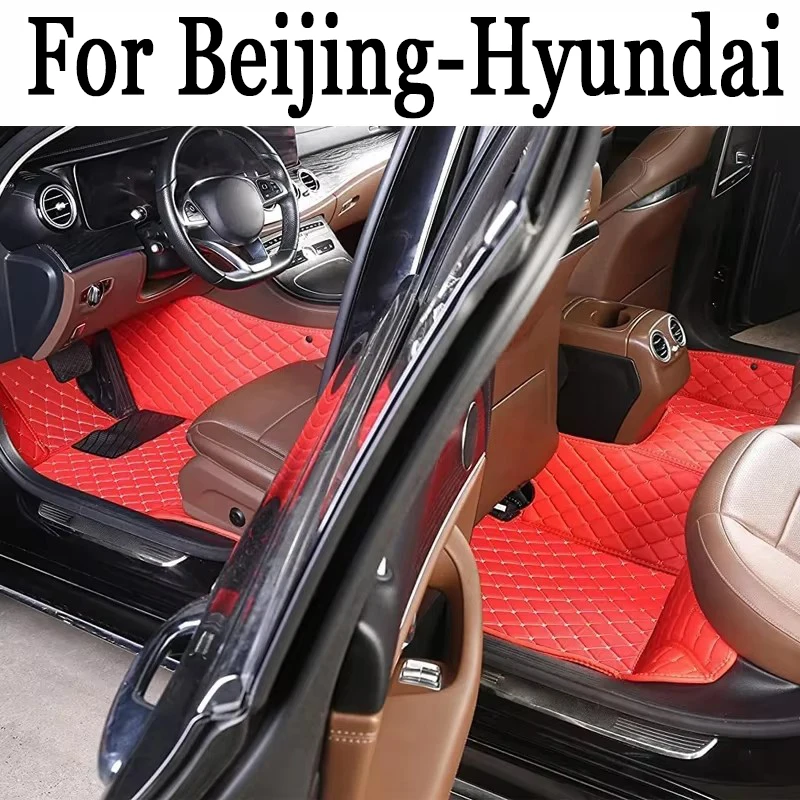 

Luxury Car floor mats for Beijing-Hyundai Tucson 2021 2022 Custom auto foot Pads automobile carpet