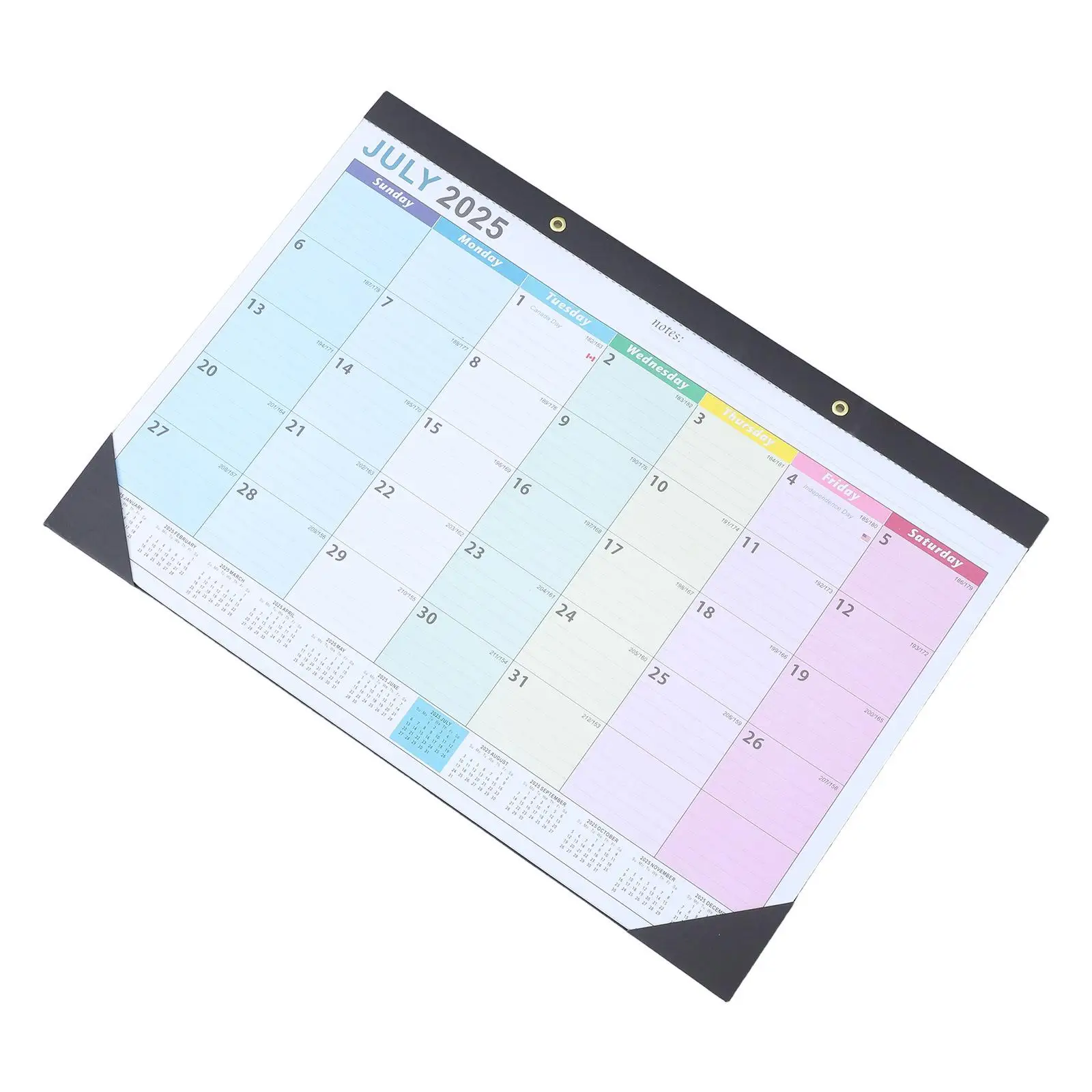 

2025 2026 Wall Calendar Academic Planner Spiral Large Colorful Monthly Desk Home Office School Paper Clear Easy Read