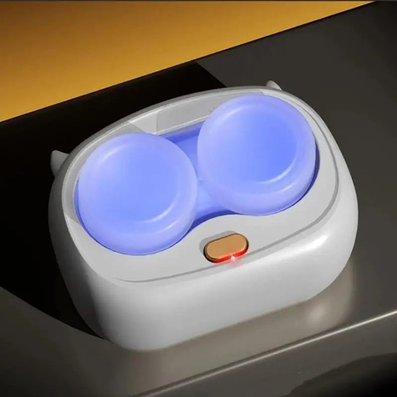 Contact Lenses Cleaner Battery Powered Portable 1 Set Leak Proof Contact Lens Case for Outdoor Trips