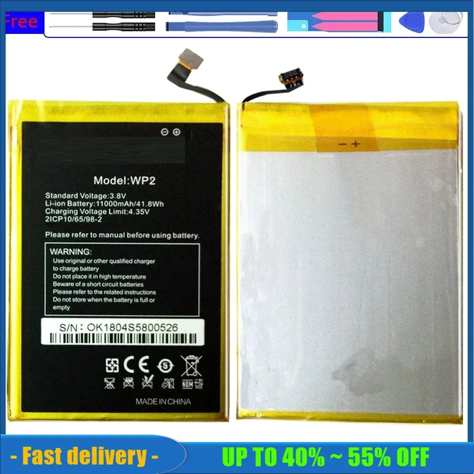 

Bateria Rechargeable Mobile Phone Batteries 11000mAh For OUKITEL WP2 Portable Battery