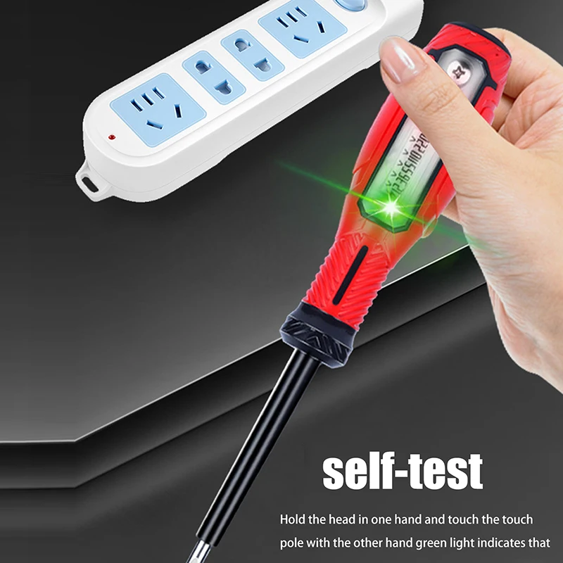 Newest Non-Contact Screwdriver Voltage Tester Pen 12-250V LCD Display Screen Voltmeter Detector Electrical Pen Voltage Indicator