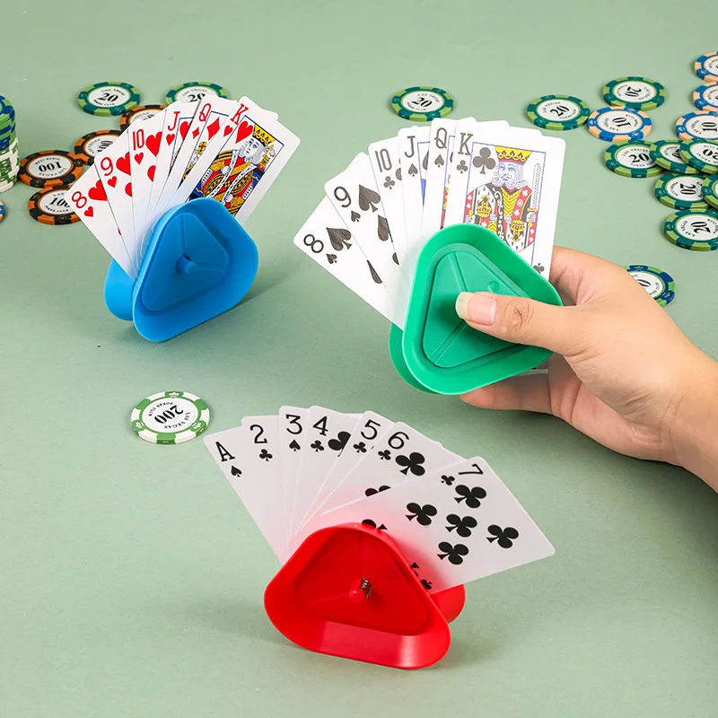 4 قطعة حامل بطاقة الألعاب حامل بطاقة اللعب أوراق اللعب PKP03