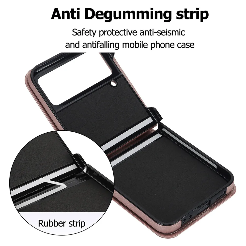 Luxury Crossbody Leather Case For Samsung Galaxy Z Flip 7 6 5 4 3 5G Long Rope Lanyard Shockproof Bumper Lens Protector Cover