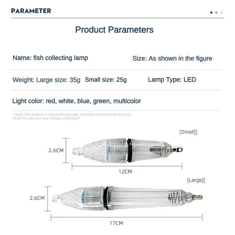 Newest 2/4/6/8/10pcs Deep Drop Fishing Light Multi Color Underwater Light Fish Attracting Indicator Lure LED Flash Light Bait