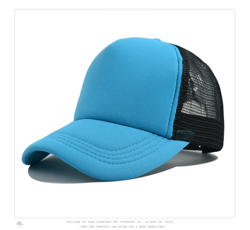 Men trucker hats Foam polyester sports baseball caps ventilate hats for adult men women gorros