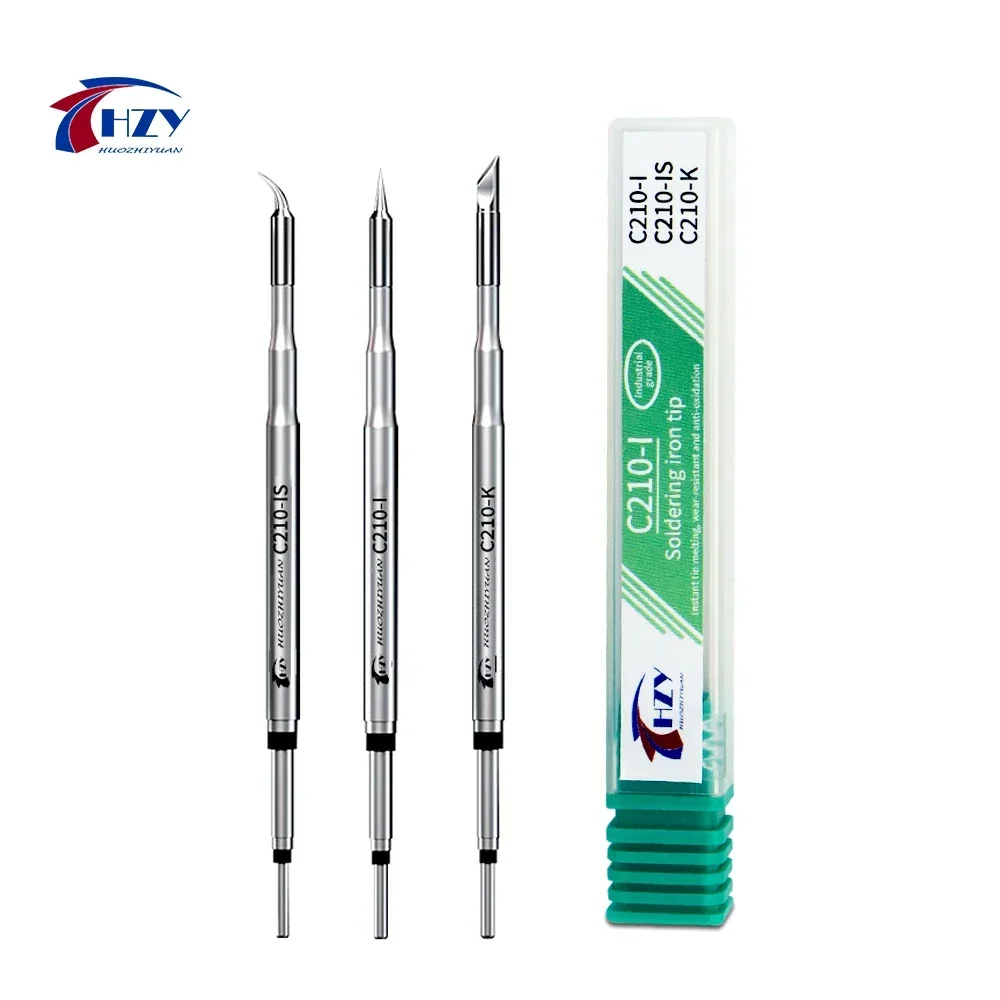 HZY C210-K/I/IS Soldering Iron Tip for Soldering Iron Mobile Phones Soldering Iron Tips Welding Point for Welding Repair Tools