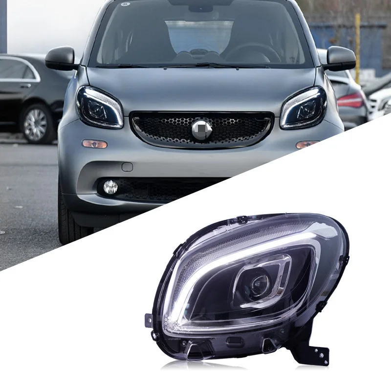 

Suitable for Mercedes-Benz Smart headlight assembly modified LED daytime running light full LED light source lens headlight with