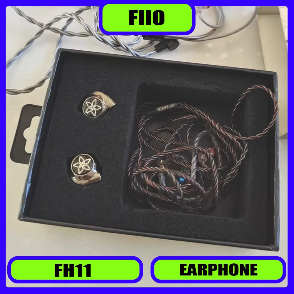 

Наушники-вкладыши FiiO FH11 с гибридным драйвером 1DD+1BA, Hi-Res Audio, со съемным кабелем 0,78 мм, HiFi стерео, проводные, прочные.
