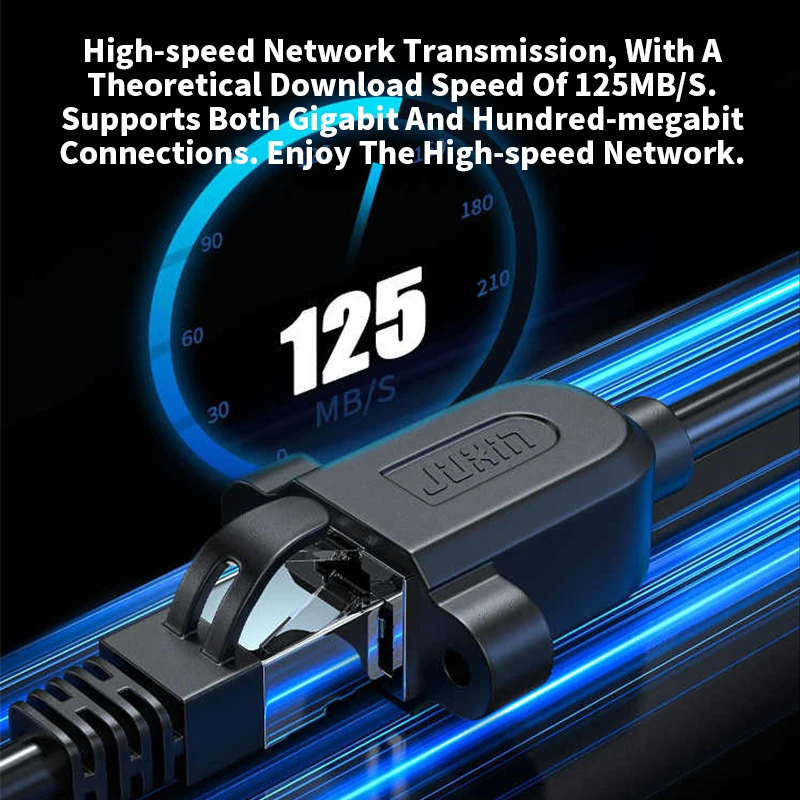 CAT6A RJ45 Gigabit Shielded Ethernet Cable with Ear Screw Hole Cabinet Fixed Male to Female CAT6 rj45 Extension Wire Shield Line