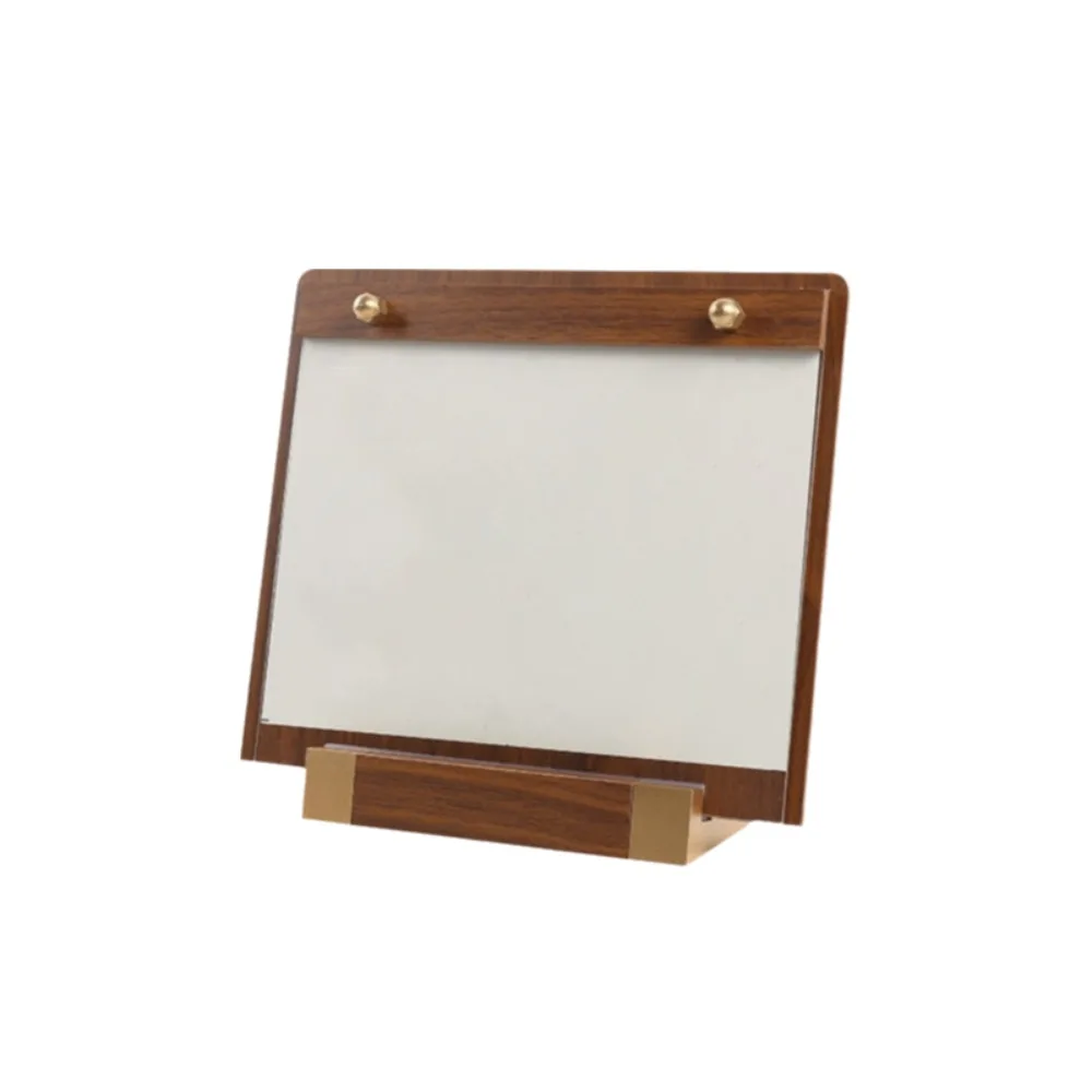 

A4/A5 Walnut Wood Menu Clipboard Non-slip Base Horizontal/Vertical Table Sign Holder Detachable Menu Flyer Paper Stand Hotel