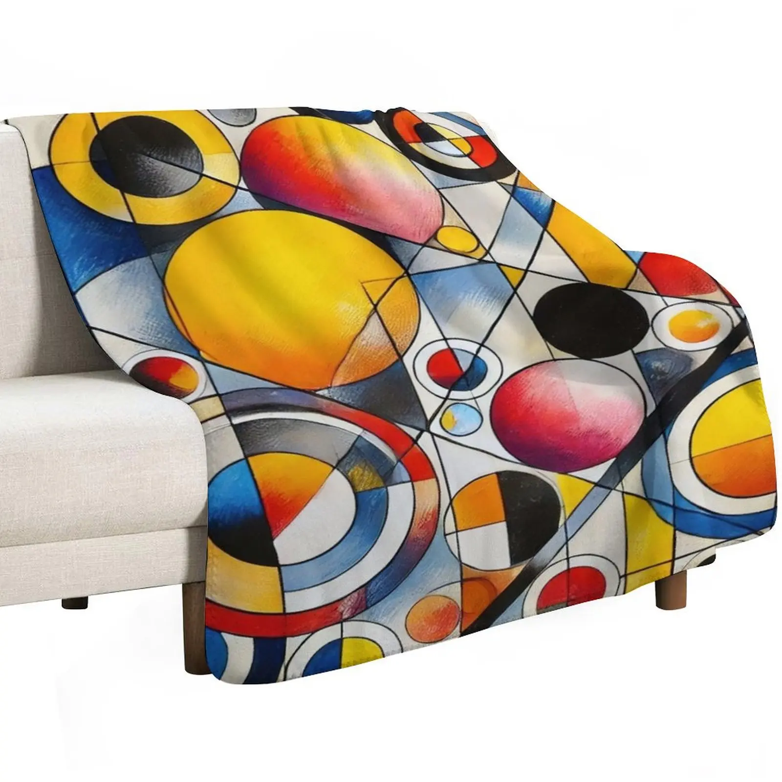 Wassily Kandinsky Circles Composition Throw Blanket Thermal Tourist warm for winter Soft Big Weighted Winter beds Blankets