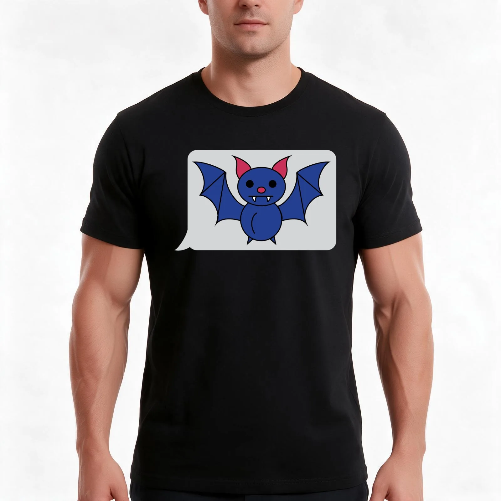 Bat Signal T-Shirt Summer Casual Cotton Tee Oversized Streetwear Tops Vintage Graphic Print Loose Fit Short Sleeve