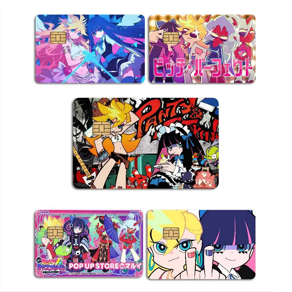 Classic Anime P-Panty S-Stocking W-With G-Garterbelt Game Anime Sticker Film Skin Cover Case for Small Large No Chip Debit