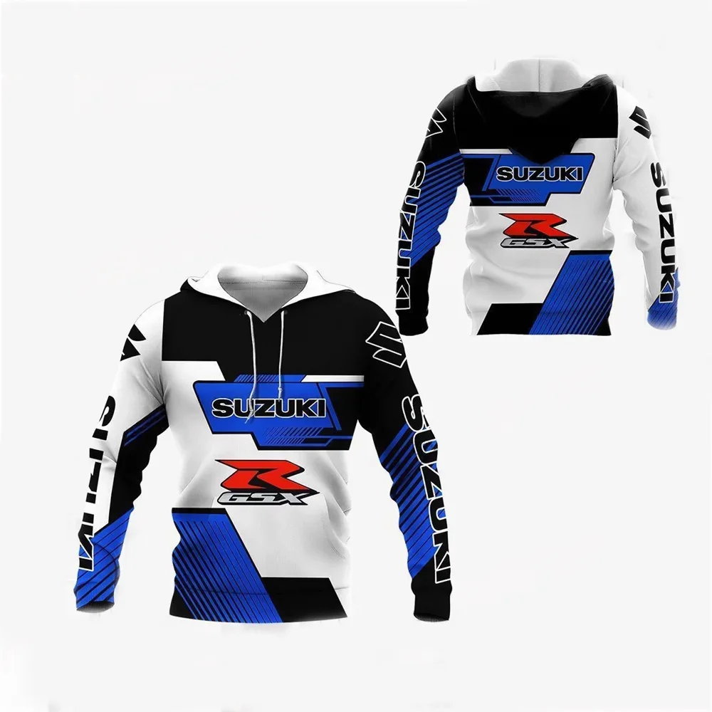 

2026 Spring and Autumn Suzuki Men's Hoodies, Outdoor Sports Racing Sweatshirts, Motorcycle Hoodies, Fashion 3D Printing