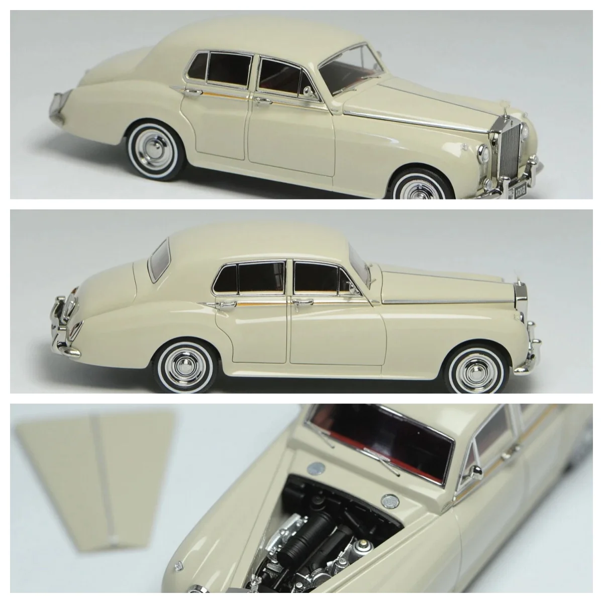 GFCC 1:64 1955 Silver Cloud I Classic Model Diecast Metal Car Collection Limited Edition Alloy