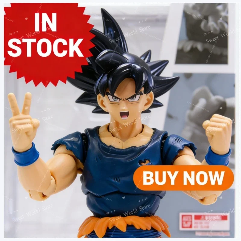 

IN STOCK Dragon Ball Super Son Goku Ultra Instinct Sign Action Figure Movable Joint Anime Collection Model Toy Birthday Gift