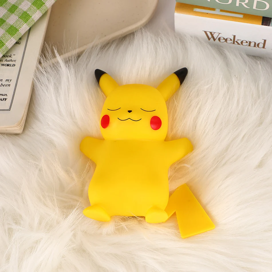 12cm Pokemon Pikachu Night Light Anime Figure Cute Bedside Lamp For Bedrooms Ornaments Children\'s Luminous Toys Christmas Gift