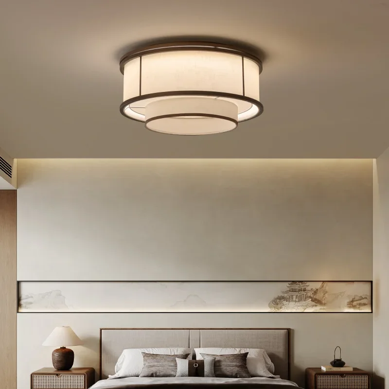 Song-style aesthetic restaurant fabric ceiling lamp