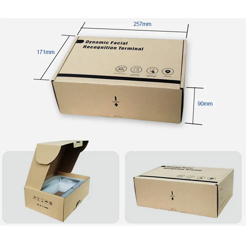 กันน้ํากลางแจ้ง Biometric Face Recognition Access Control Time Attendance Facial ระบบควบคุมการเข้าออกประตูด้วย RFID Reader