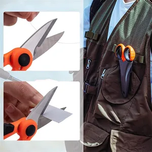 New high carbon scissors carbon scissors scissors of the household tools Electrician Tissue Scissors Cutting wire cutting tools for fabrics, paper and cable 10 Main Electrician Sales - №5