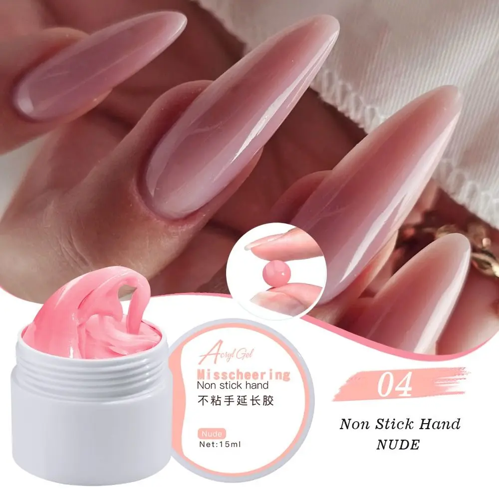 

Hot Crystal Solid Extension Nail Gel Clear Nude Pink Soft Manicure Varnish Tools Acrylic Aurora Nail Gel Jelly Shaping