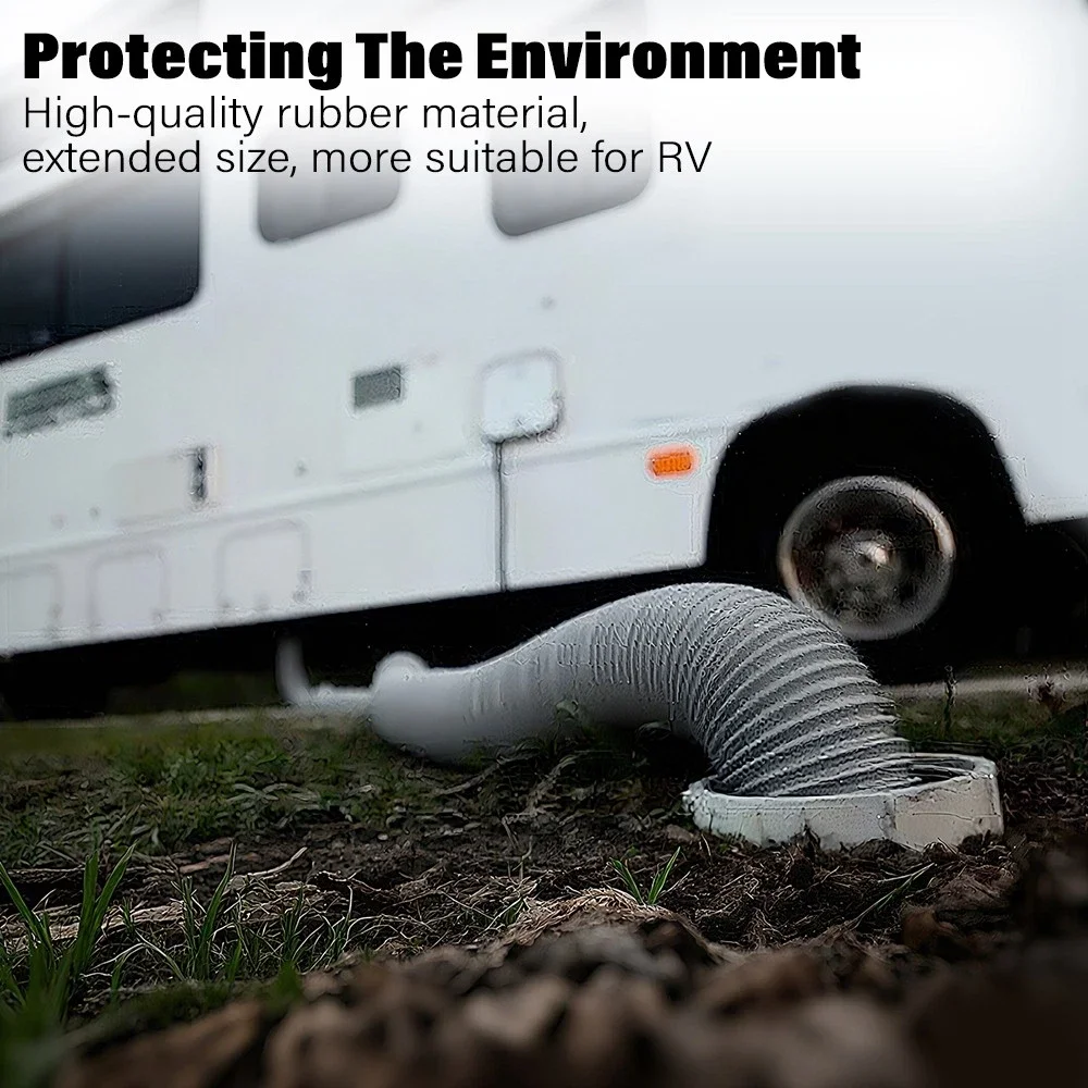 1–8 Meter zusammenklappbarer Wohnmobil-Schlauch, geruchsblockierende Kanalschlauchverlängerung, universeller Ablaufschlauch für Waschmaschinen, Rohre in Militärqualität