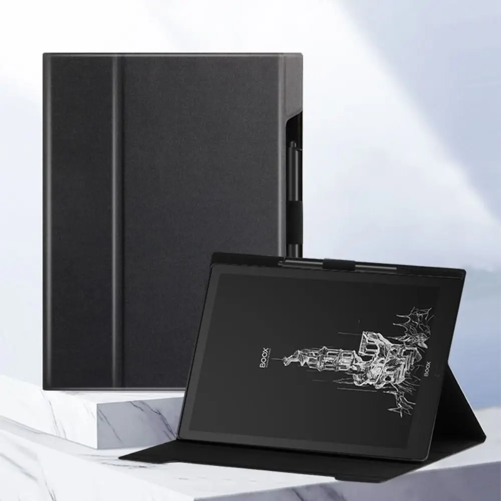 

Premium Foldable E-Reader Case Paste Type with Pen Slot Folio Cover Anti-fall Wear-resistant Back Cover for Onyx BOOX Note5+