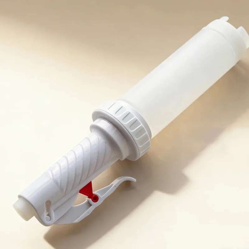 Botella de Salsa con Bomba de Succión Simple de 480/600/720ml, Botella Colgante para Especias, Botella Invertida para Almacenamiento de Salsas, para Salsa de Tomate y Ensalada, Almacenamiento Doméstico