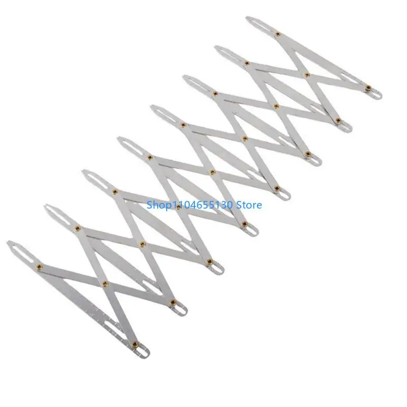 Metal Sewing Gauge for Precise Button Placement in Curtains and Garments