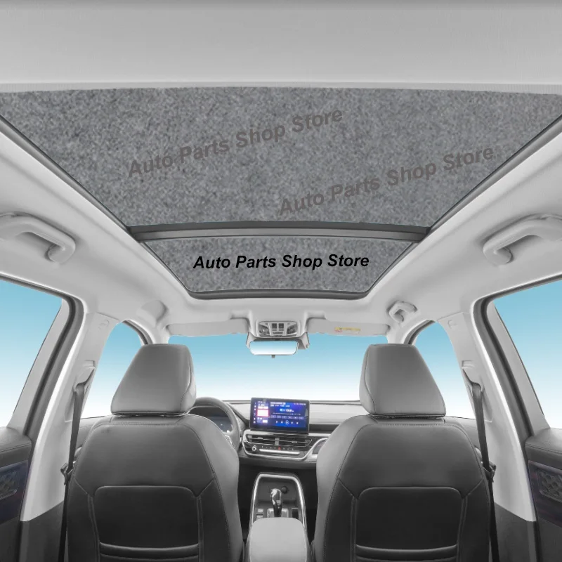 Sun Protection For Mercedes-Benz E-Class 2017~2023 22 Electrostatic Adsorption Fabric Panoramic Sunroof Insulation Visor Anti-UV